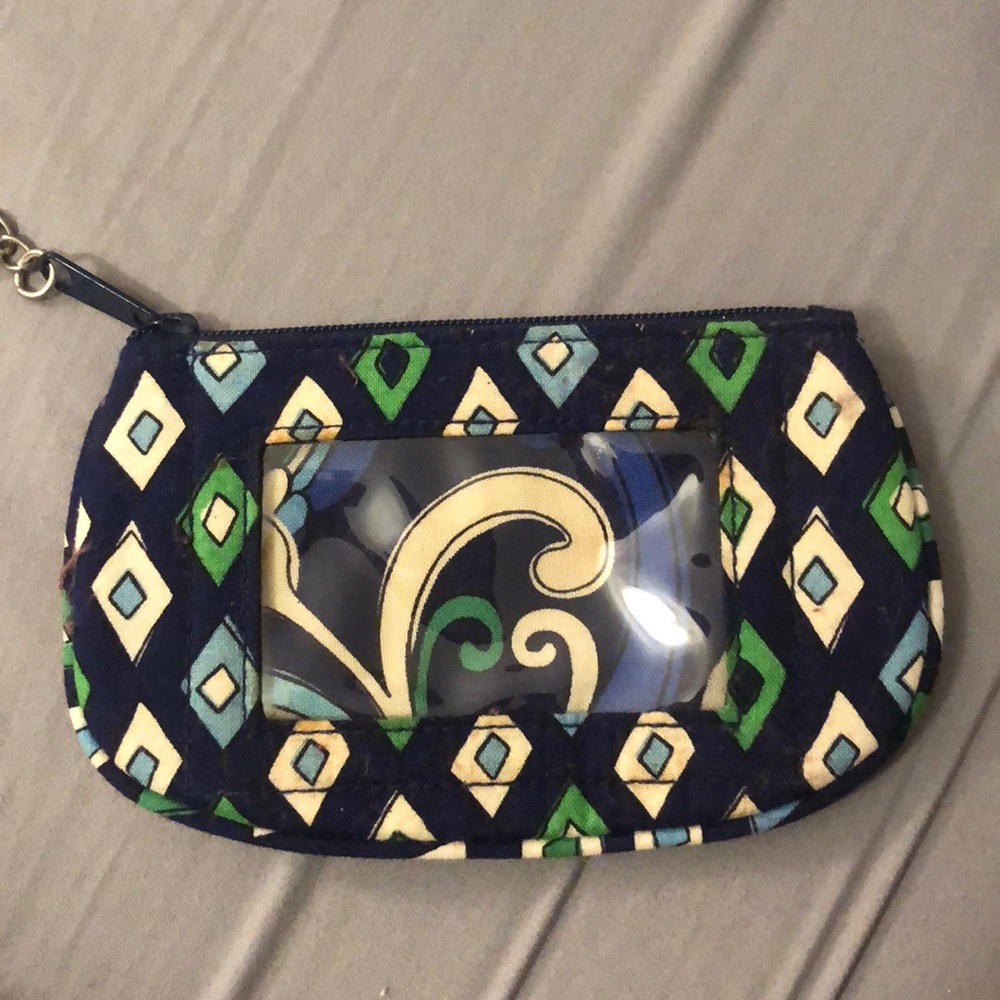 Vera Bradley Card Holder Blue/Green